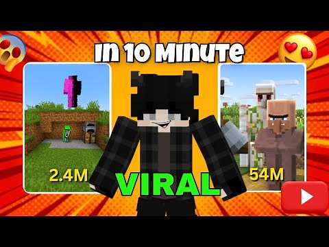 How to make Viral Minecraft shorts in 10 MINUTES
