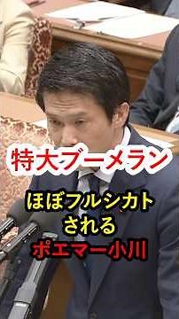 【特大ブーメラン】ポエマー小川！国会で盛大にやらかす‼秩序を守らないのは誰だ⁉