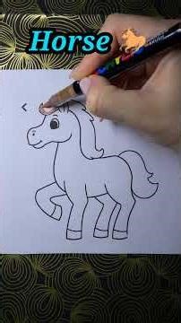 Cute horse🐎 #art #paint