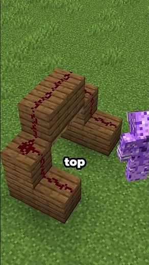 how to build a easy redstone door #minecraft @CrystalMinecraft_