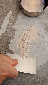 Crushed shell has been an addition to paints for centuries. There’s even a color called shell white. #waclawwantuch #handmadepaint #shellpowder #historicalpigment #artistatwork | Wacław Wantuch