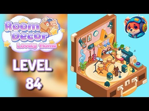 Room Decor: Lovely Home — Level 84 incredible cat music band Walkthrough & Solution 🏡✨