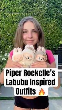 Piper Rockelle's Labubu Inspired Outfits #shorts #PiperRockelle #labubu