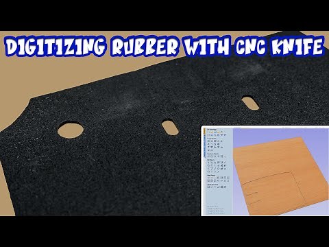Digitizing Rubber with a CNC Knife on a ShopSabre CNC Machine