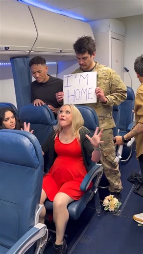 Veteran Surprised his pregnant wife on airplane and it went wrong! 😱 🎬 This original video was produced by Chris And Jasmin | Lights Camera Action