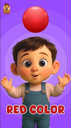 Red Color | Guess the Red Object! | @zoobytoons | Nursery Rhymes & Kids Songs