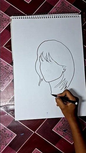 How to draw a cute baddie 😍 #cute #baddie #drawing