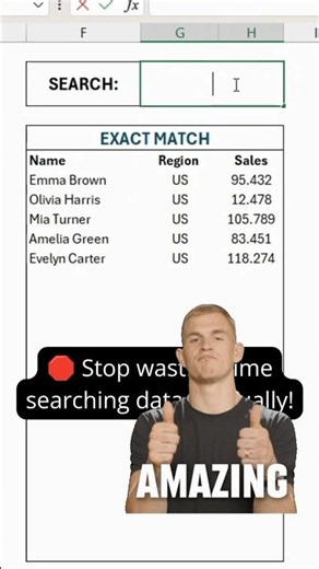 Excel Search Box with FILTER Formula 🔍⚡