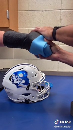 Cast padding for Football. #putthatinanicebath | cast padding football