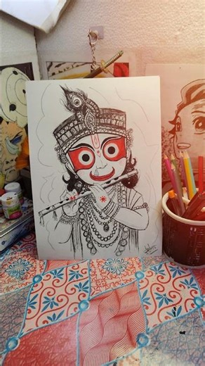 Jagannath Ji Epic Pen Art | 🙏Goosebumps Guaranteed😍🖌️