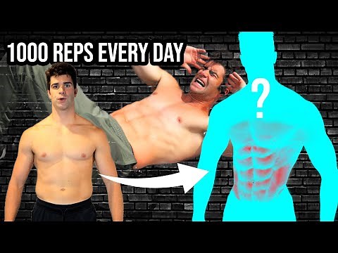 6 Pack in 7 Days Challenge - Doing 1000 Reps Of Abs A Day