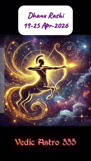 Dhanu (Sagittarius) | Weekly Horoscope 19-25 Apr 2026 | Vedic Astro 555 #astrology
