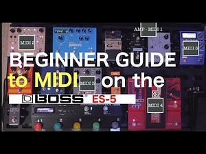 Beginner's Guide to MIDI on the BOSS ES-5 (Amp Channel, Pedal Presets and Expression Pedal)