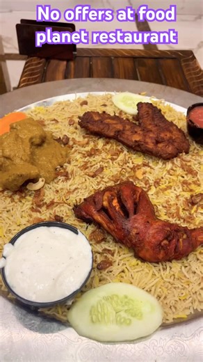 No offers at food planet restaurants #sirisharanva #ytshorts #trending #shorts #viral #youtube