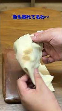 [100 Yen Shop Care] This is what happens when you use Daiso shoe cleaner on a Hallelujah leather ...