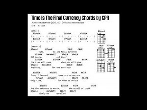 CPR - Time Is The Final Currency 1998 David Crosby comp (w chords)