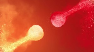 Download Abstract logo reveal with smoke particle for free