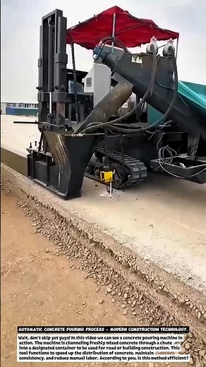 Automatic Concrete Pouring Process – Modern Construction Technology.