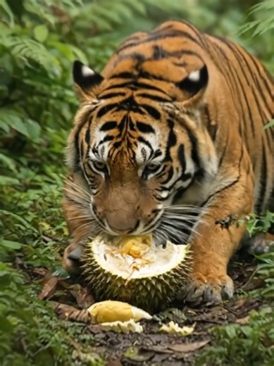 Harimau Sumatra Makan Durian: Benarkah?