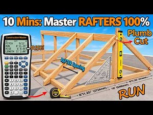 Simple RAFTER Layout & Installation SECRETS Exposed | Cut Like a PRO