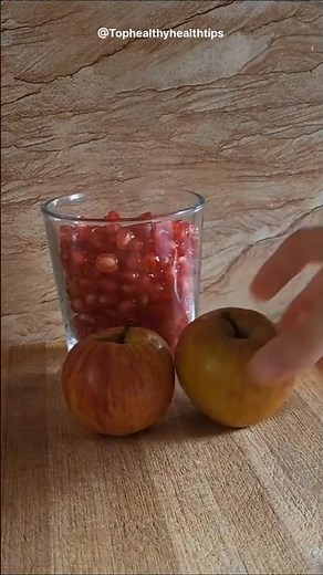 Apple & Pomegranate Juice 🍎 | 1-Minute Healthy Drink for Glowing Skin & Weight Loss #applejuice
