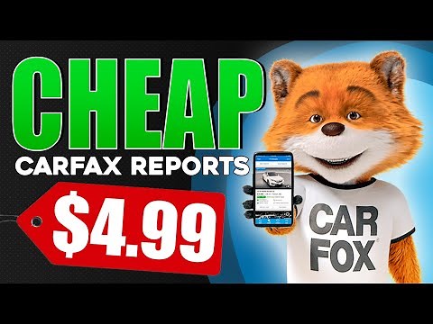 How to Get a CHEAP Carfax Report!