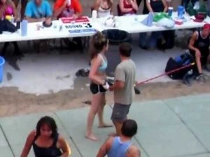 Sturgis chick fight at the Knuckle Saloon Round 2