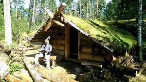 Off Grid Log Cabin Built by One Man- Log Gables and a Bushcraft Mystery | Advoko MAKES