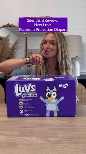 Shhh 🤫... watch @Anna Usher give a silent(ish) review of Luvs Platinum Protection! #MoreToLuvs