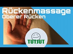 Massage - oberer Rücken - Rückenmassage - Masseur sein
