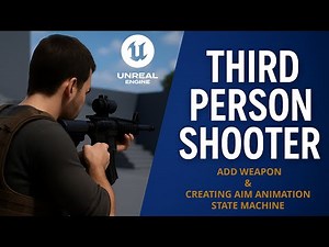 Create Your Own Third Person Shooter Game in Unreal Engine 5 | Add Weapon & Aim animation Part3