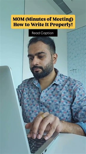 How to write Minutes of Meeting in corporate #corporate #itjob