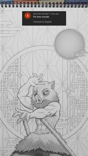 inosuke artwork 💯 #shorts #art