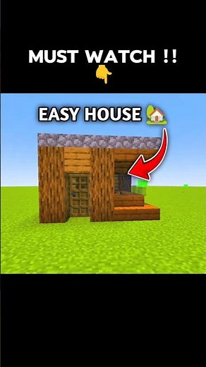 Minecraft Easy House Tutorial 🏠 #minecraft #shorts #trending #explore