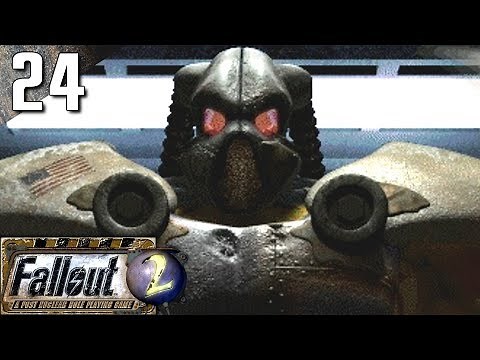 Fallout 2: 100% (Hard) Walkthrough Part 24 - Enclave Oil Rig (No Commentary)