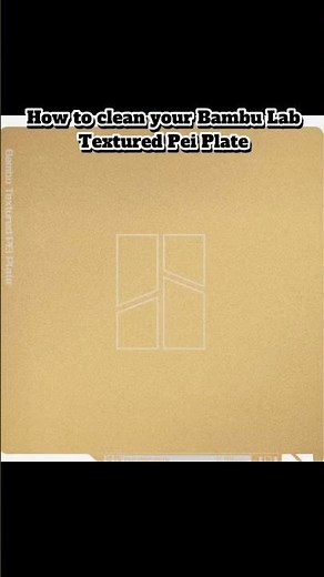 How to clean Bambu Lab Textured Pei Plate #3dprinting #3dprinter #bambulab #bambu