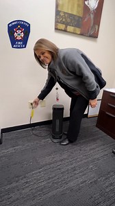 SPACE HEATER SAFETY - At Horry County Police Department and Horry County Fire Rescue, to make sure our space heaters are safe, this is how we do it: temporary use, three feet from anything that could catch fire and plugged directly into the wall. This is how you should do it, too. #HCFR | Horry County Fire Rescue