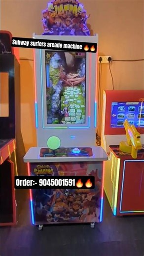 Subway Surfers arcade machine for amusement🔥🕹🏃‍♂️ #tekken #gaming #arcade ‪@SudeepVideoGames‬