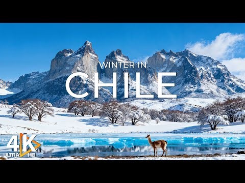 Winter in Chile 4K UHD | Snowy Andes, Glaciers & Patagonia’s Frozen Beauty with Relaxation Music