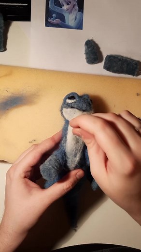 Needle Felting a Disney Frozen Bruni Character