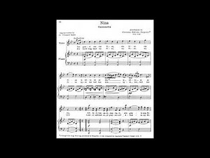 18 Nina (24 Italian Songs and Arias) piano melody and accompaniment
