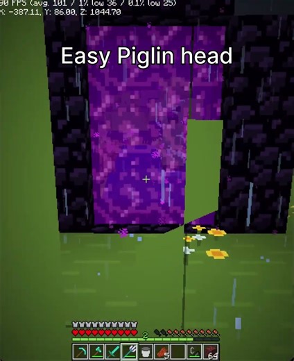 how to get easy pigeon head #minecraft #piglin #minecrafttutorial #minecraftfunny #creeper #memes