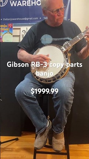 Gibson RB-3 copy parts banjo sound check with Geoff Hohwald from banjowarehouse.com #banjo #music