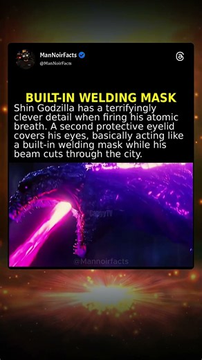 Shin Godzilla Has A Built-In Welding Mask For His Atomic Breath