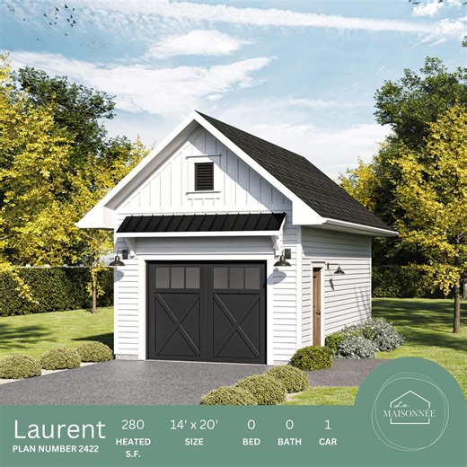 Shed Plan 14'x20' Garage Plan 1-car Garage Plans Garage Floorplan Garage Modern Garage Plans Shed Plans Design Shed House Plan PDF Download - Etsy