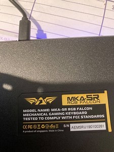MKA-SR RGB Falcon Keyboard Manual