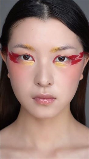 中式婚禮胭脂金箔妝丨創意新中式妝丨中國風Chinese Editorial Makeup |Red Gold Bridal | Elegance & Ritual