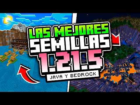 Las 15 MEJORES SEMILLAS de MINECRAFT 1.21.5 (BEDROCK, PE y JAVA) 😅SEEDS MINECRAFT 1.21.70 🥑