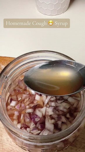 Cough syrup from #barbaraoneill teachings #coughsyrup #naturalmedicines #rawhoney #oniontea#naturalhealing