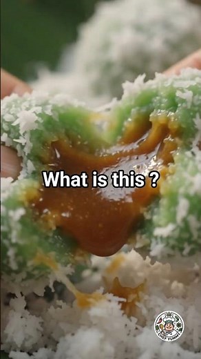 The Secret Inside Indonesian Klepon! 🌴 Hot Palm Sugar Lava in Every Bite 🤯 #shorts #shortsfeed